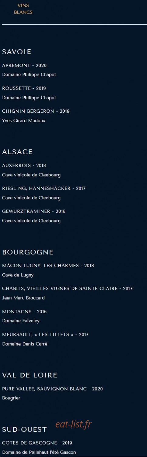 La Table des Granges — carte page 9