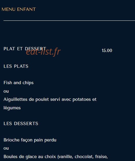 La Table des Granges — carte page 4