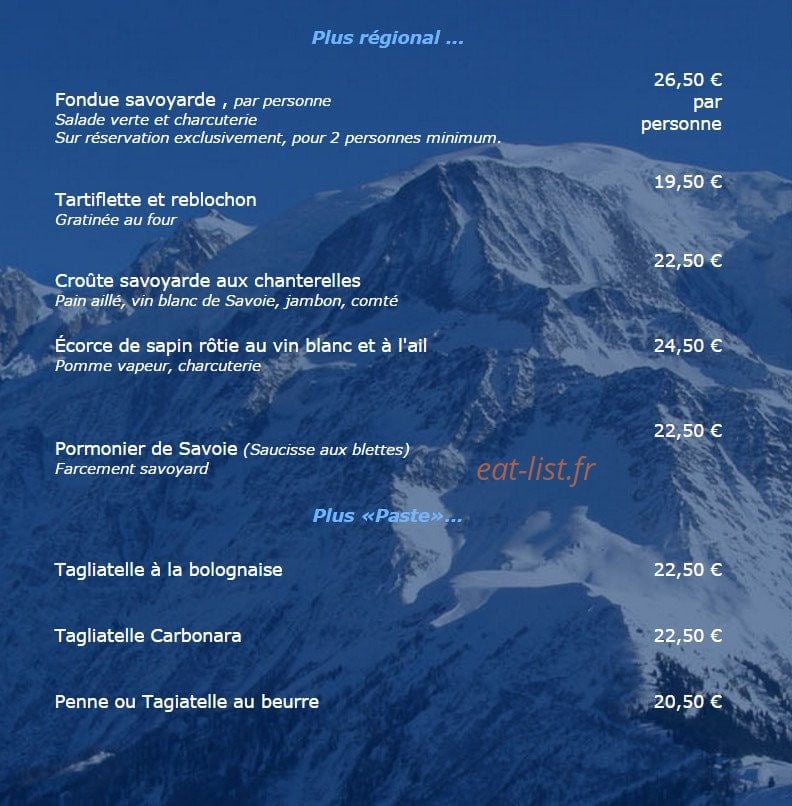 Le Hors Pistes — carte page 3