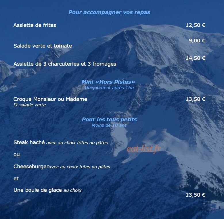 Le Hors Pistes — carte page 5