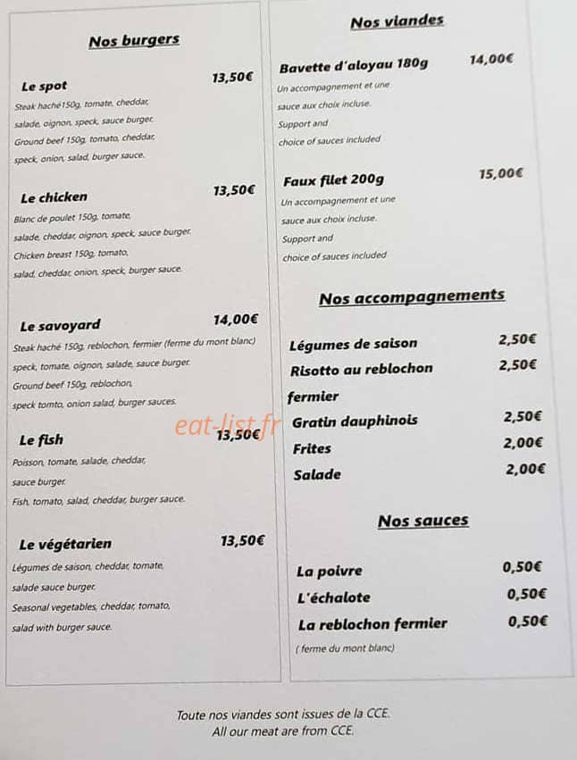 Le Spot — carte page 4