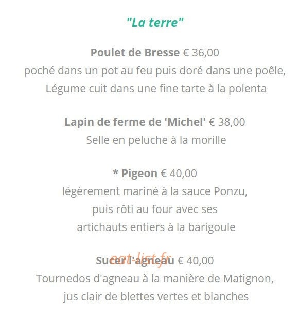 L'auberge de Letraz Sevrier — carte page 5