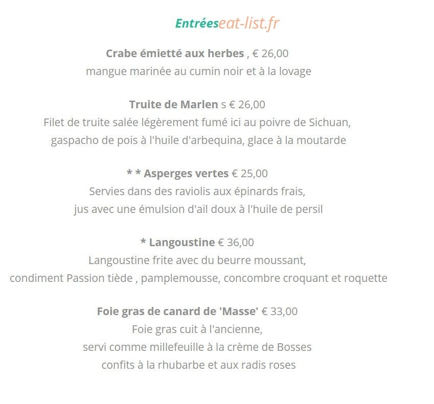 L'auberge de Letraz Sevrier — carte page 3