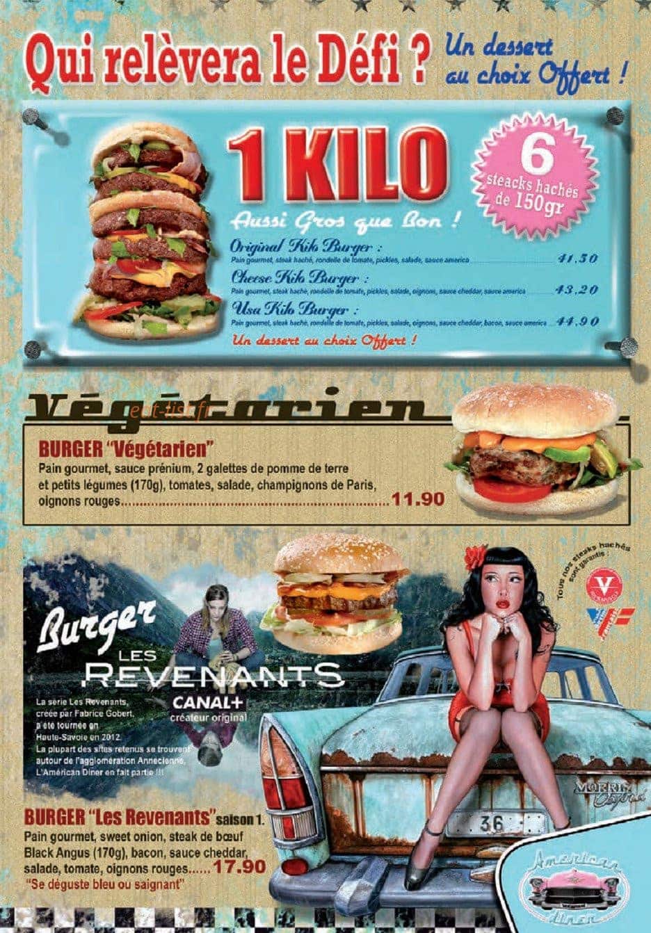 American Diner — carte page 5