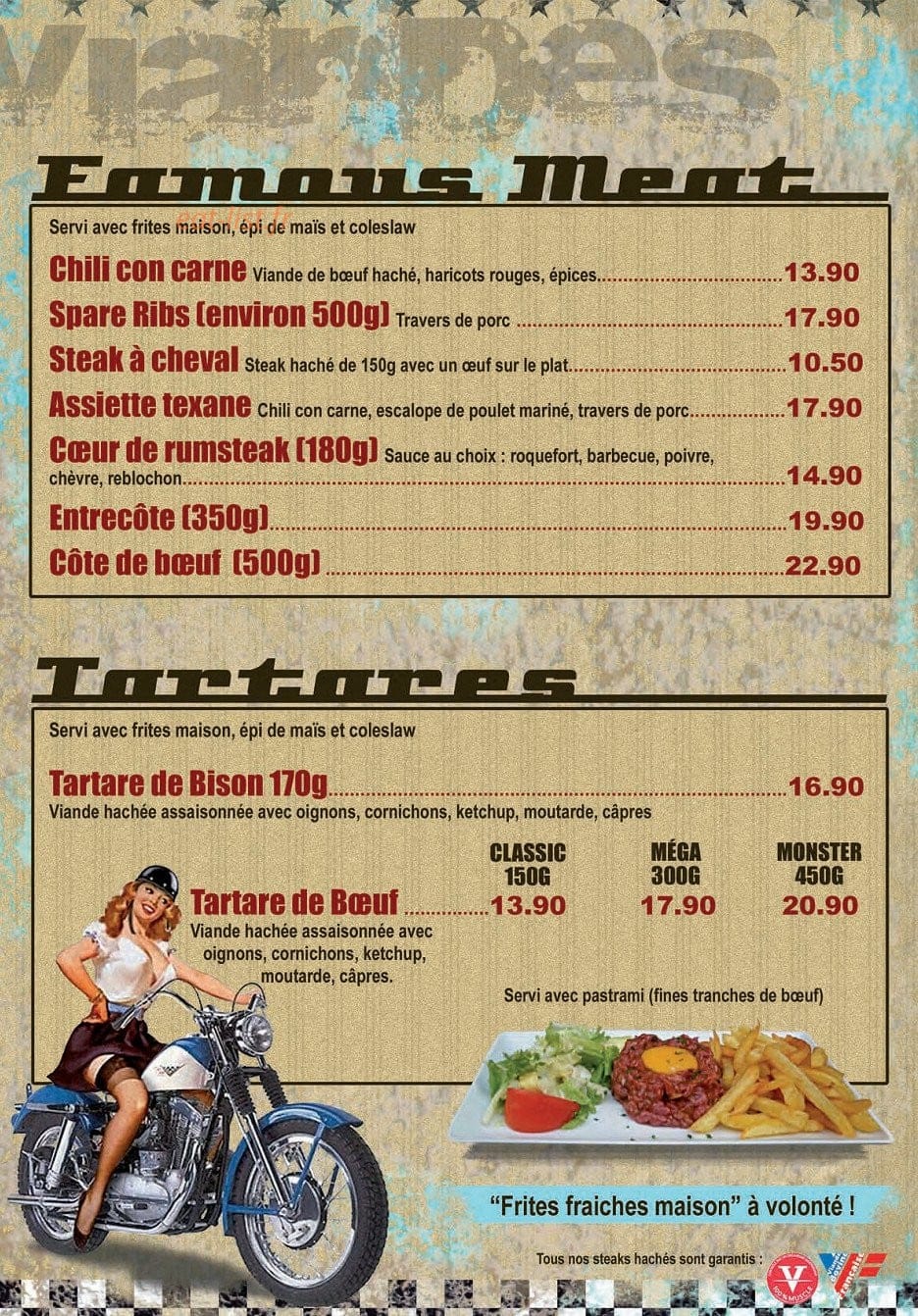 American Diner — carte page 6