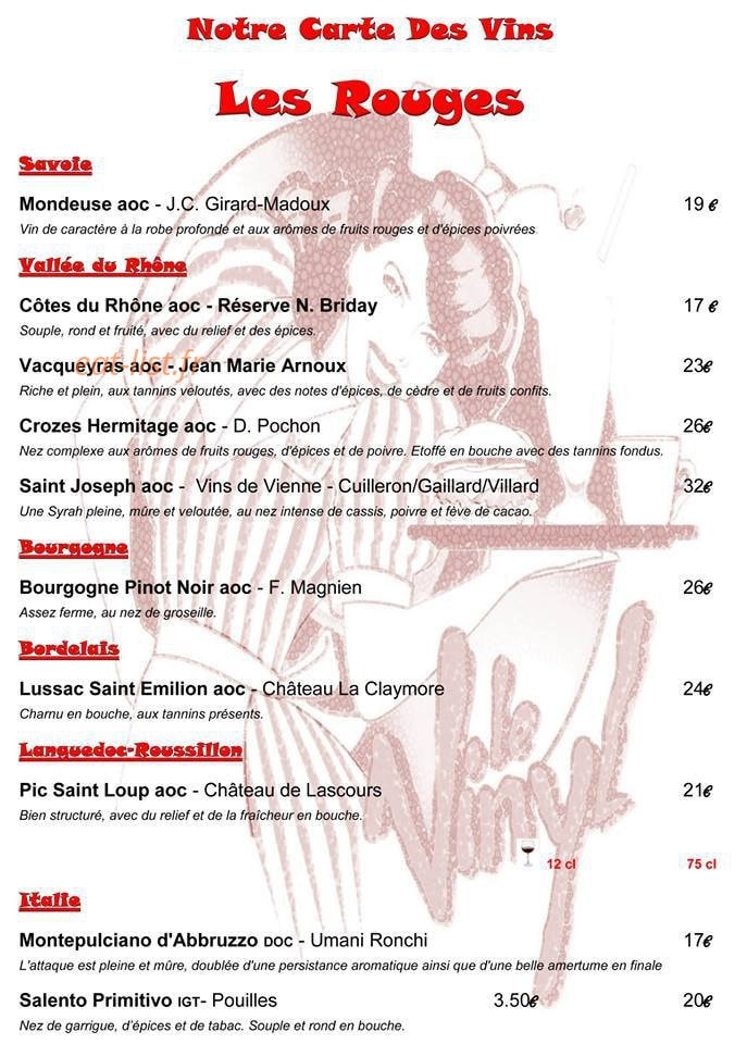 Le Vinyl — carte page 9
