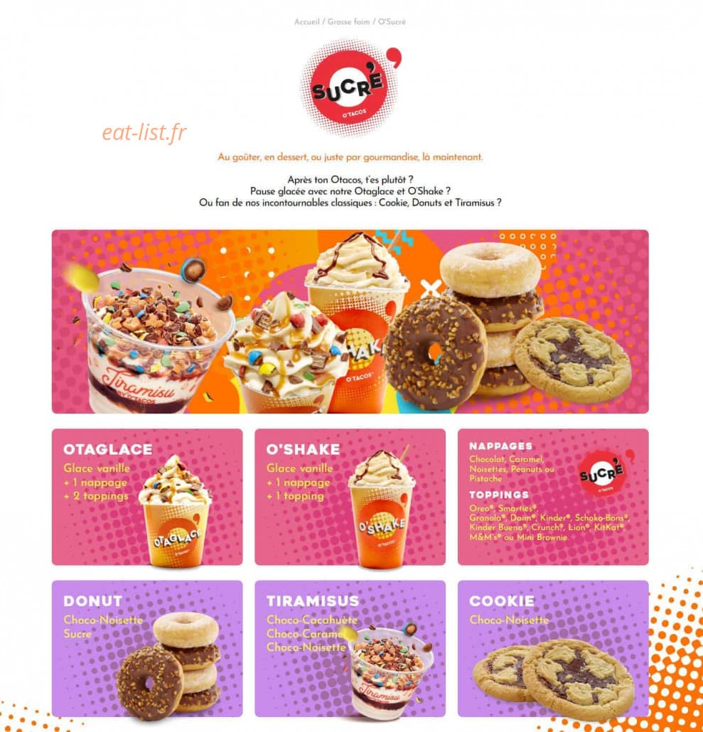 O'Tacos — carte page 6