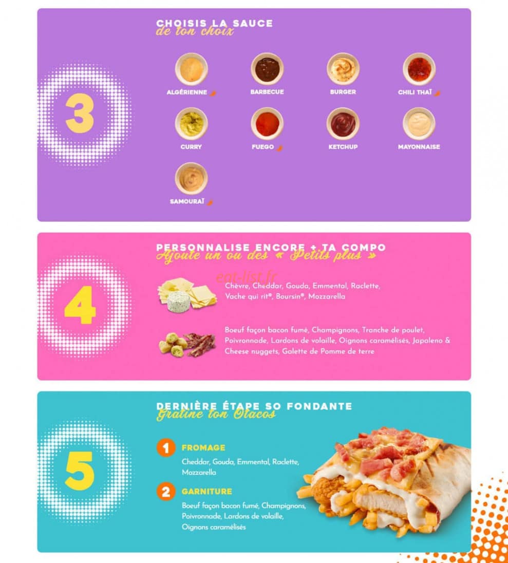 O'Tacos — carte page 2