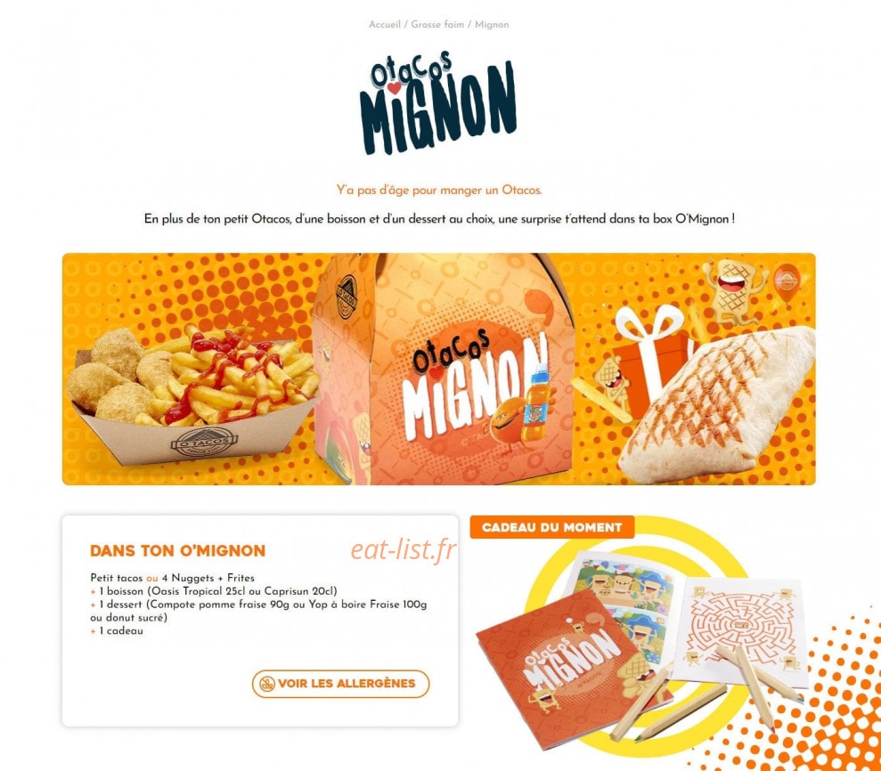 O'Tacos — carte page 7