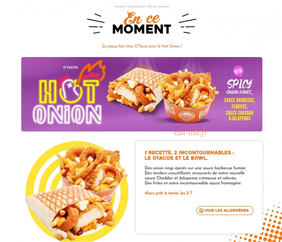 O'Tacos — carte page 4