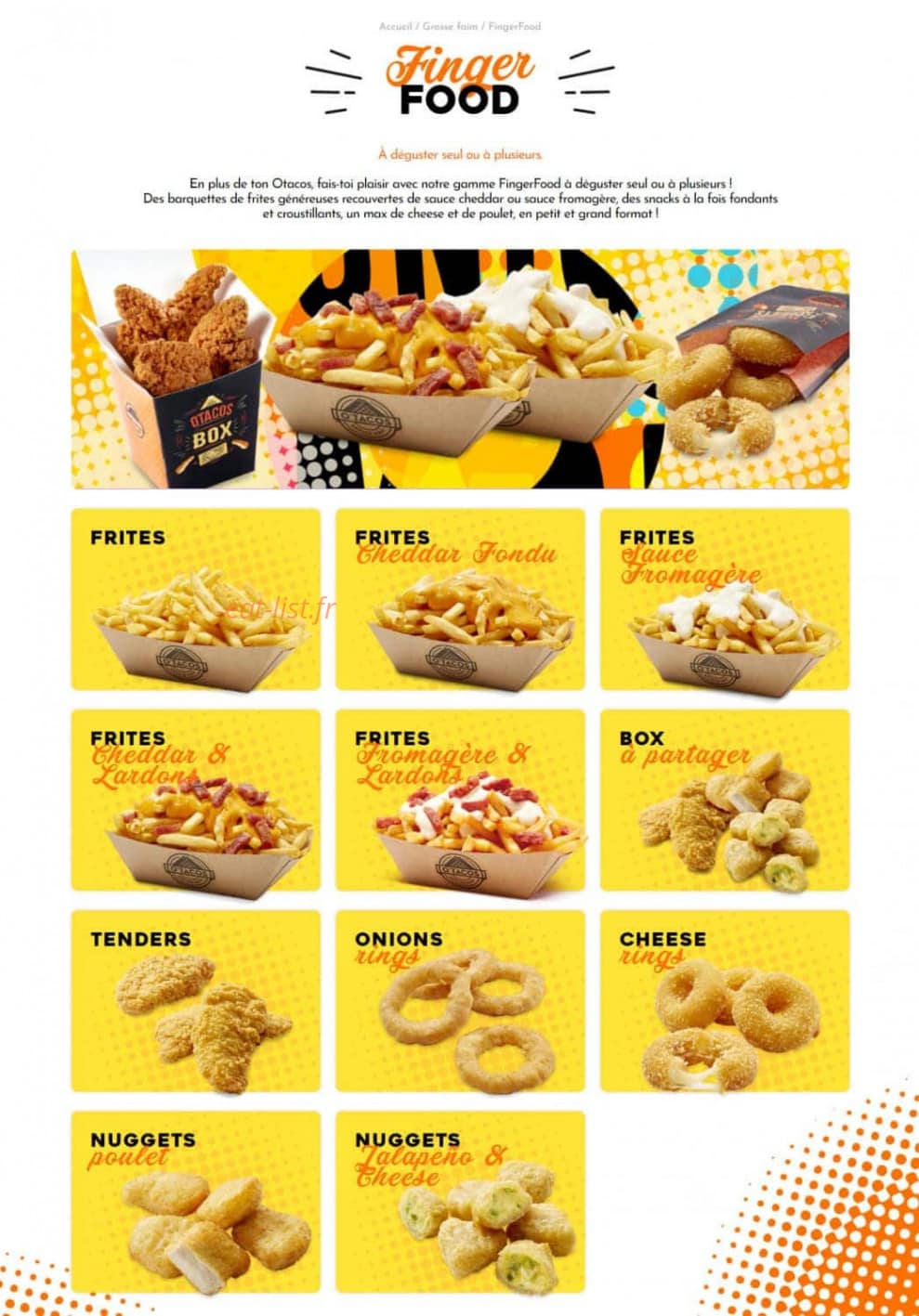 O'Tacos — carte page 5