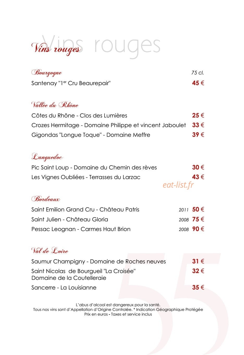 Espace 55 — carte page 7