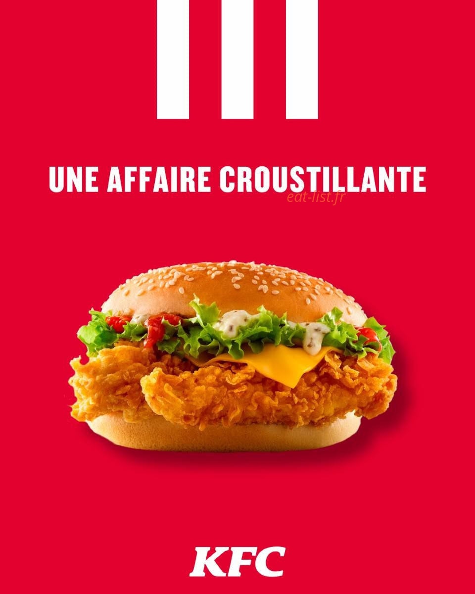 KFC — carte page 1