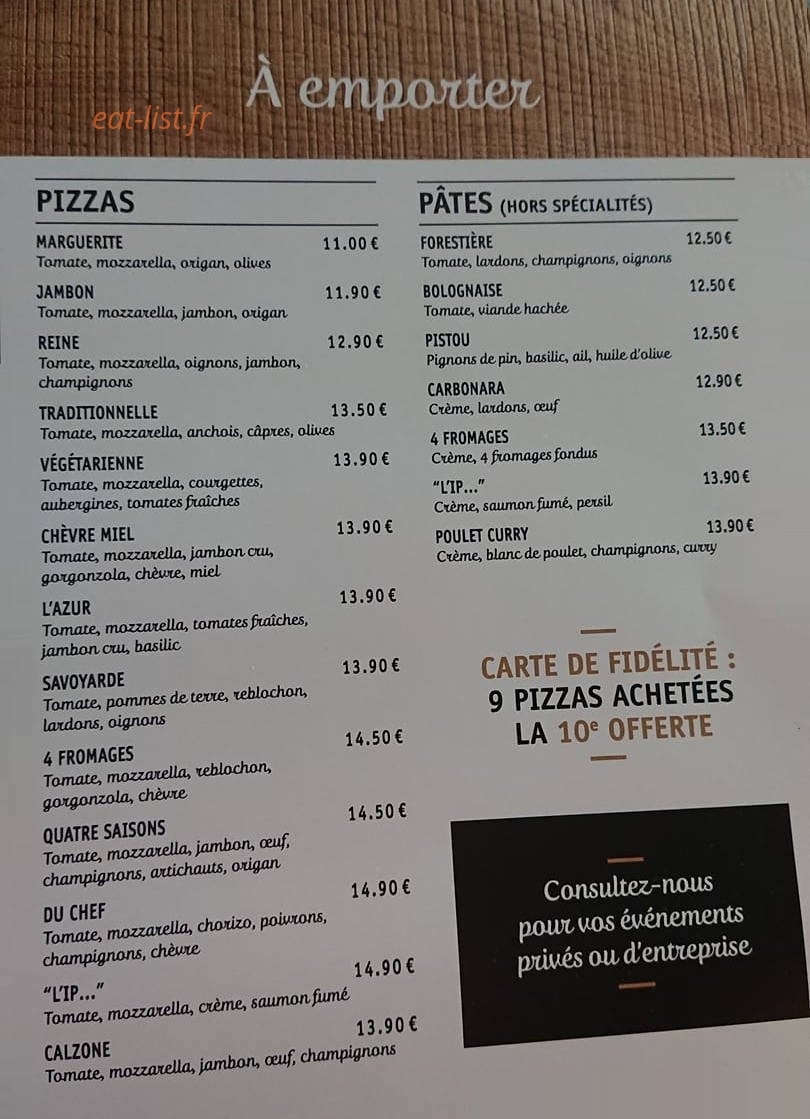 L'instant Présent — carte page 1