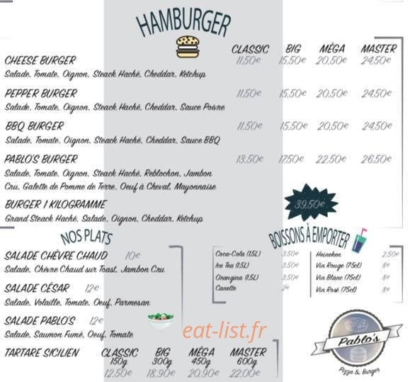Pablo's — carte page 2