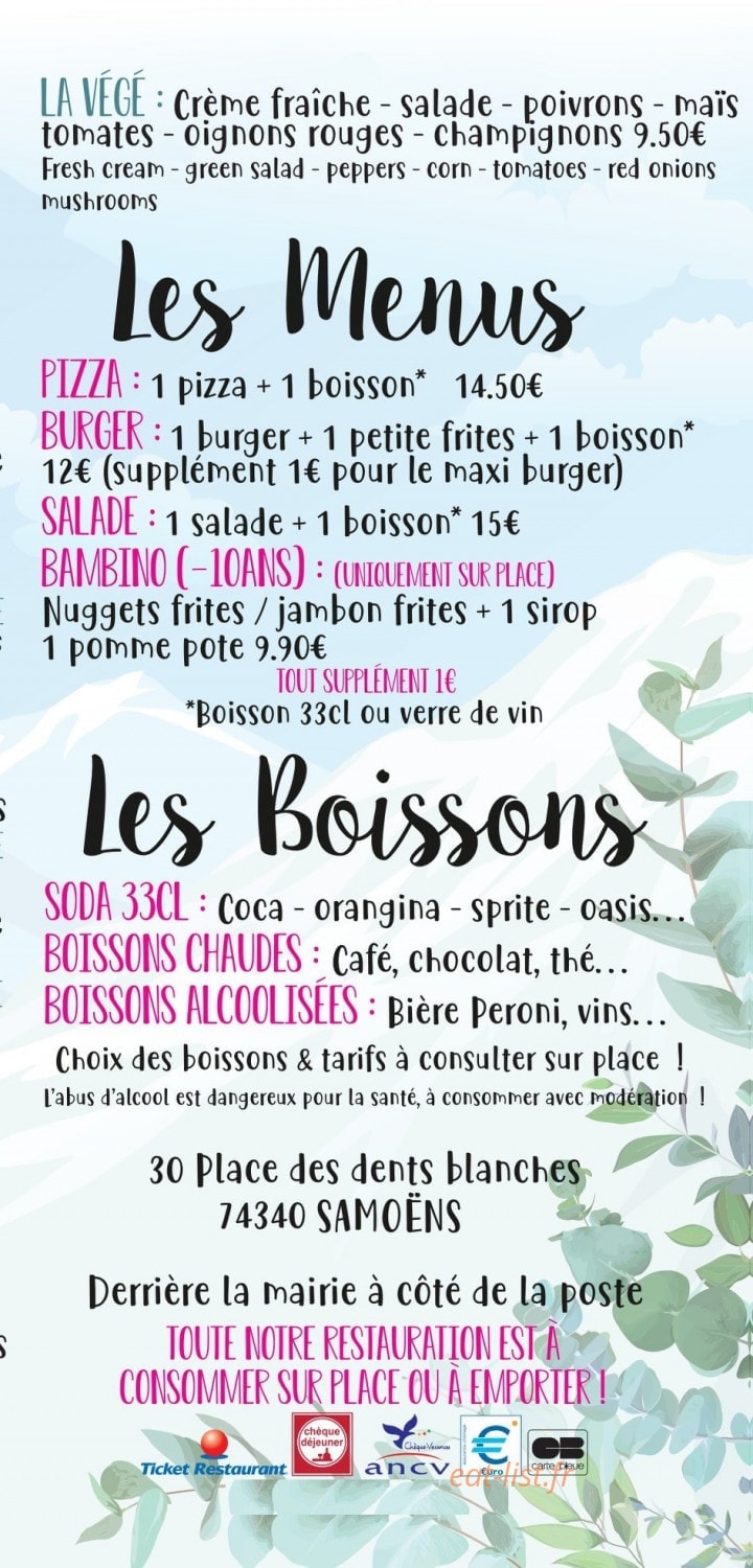 Alti Pizz — carte page 3