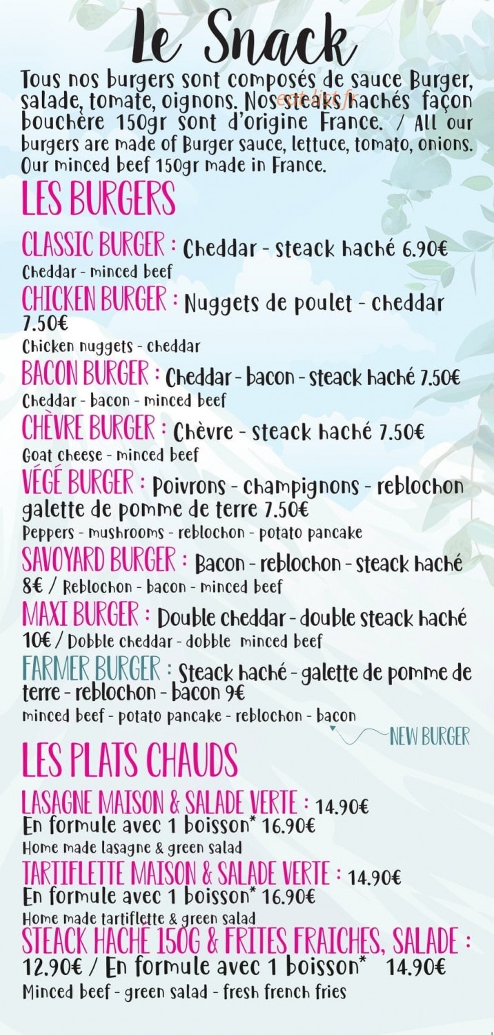 Alti Pizz — carte page 6