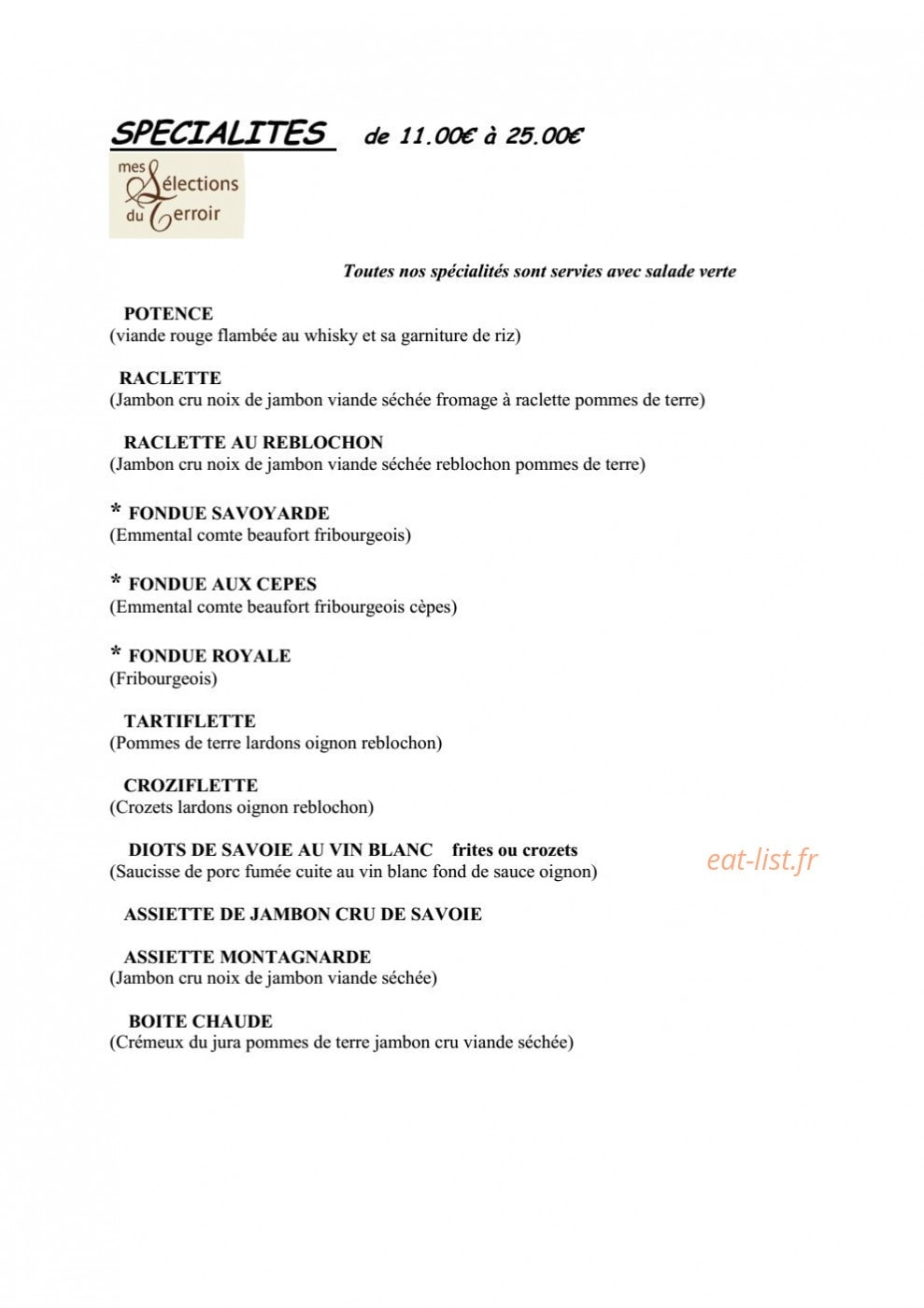 La Boule de Neige — carte page 3