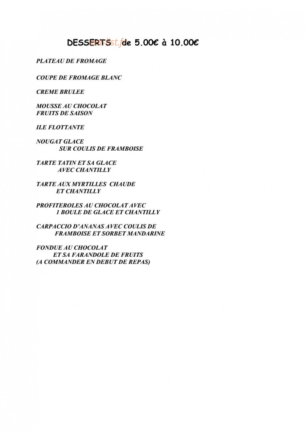 La Boule de Neige — carte page 8