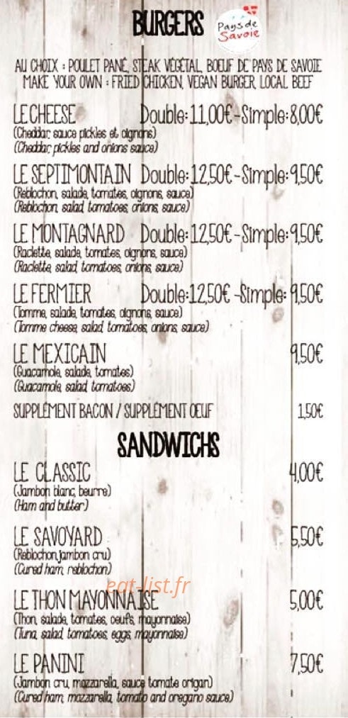 La Gamelle — carte page 2