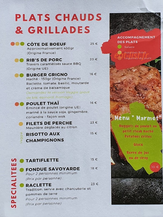 La Grignoterie — carte page 2