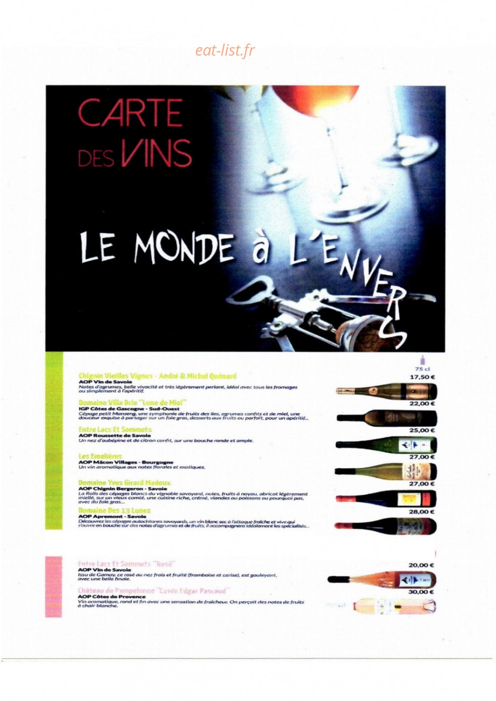 Le Monde a L'Envers — carte page 9