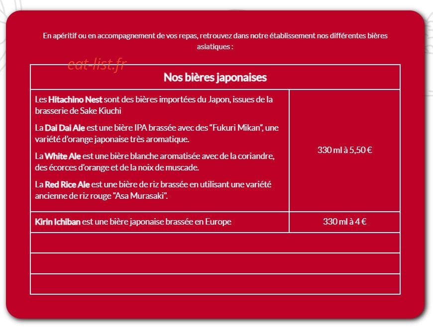 Natsuki Sushi & Bento — carte page 3