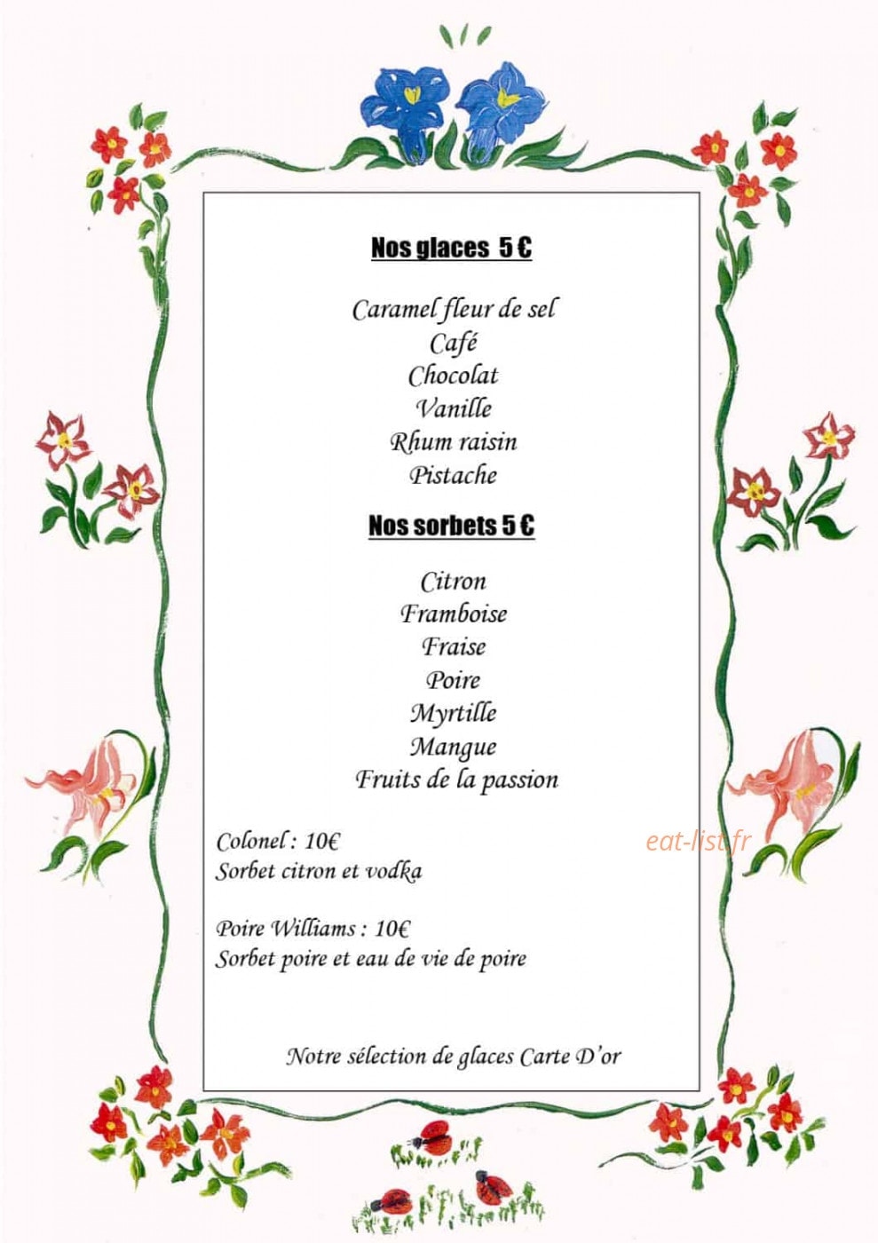 Neige et Roc — carte page 5