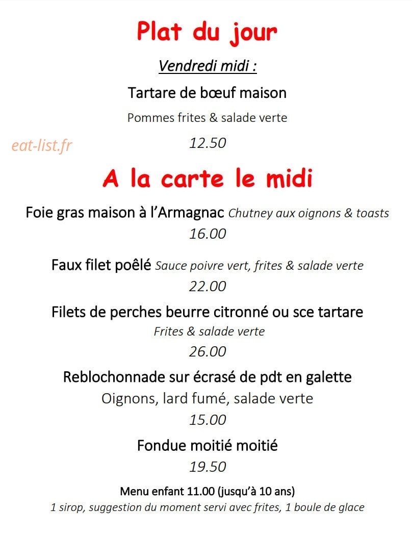 Les Clarines — carte page 1