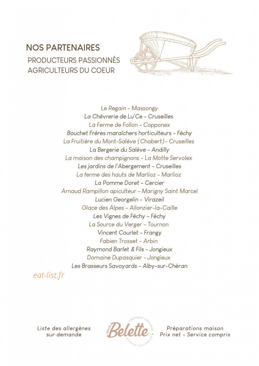 B’Belette — carte page 4