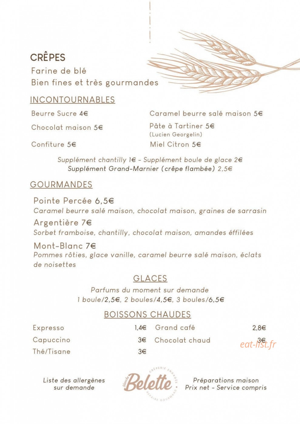 B’Belette — carte page 3