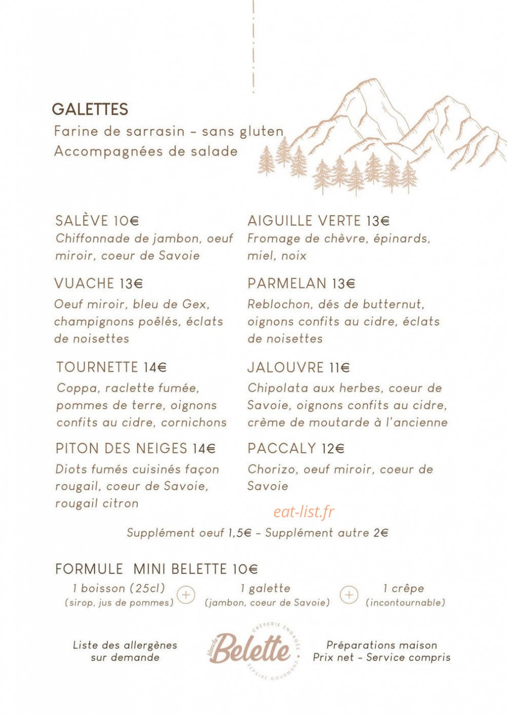 B’Belette — carte page 2