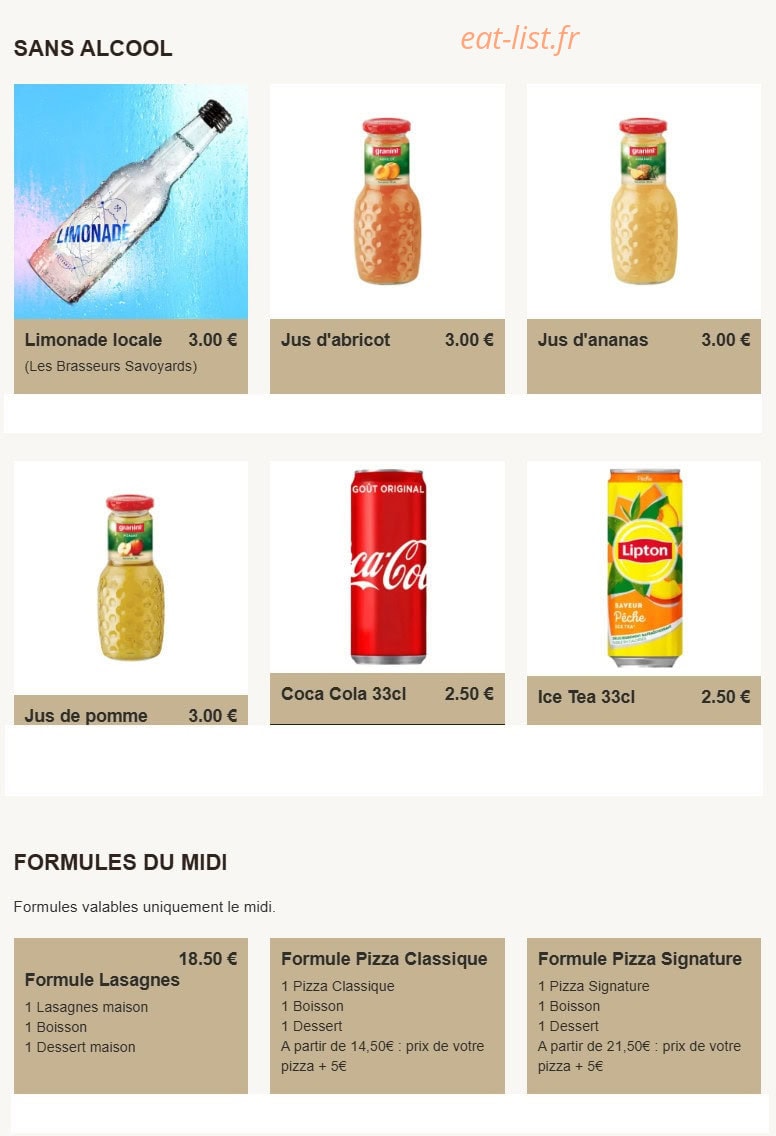 La Dolce Serata — carte page 6
