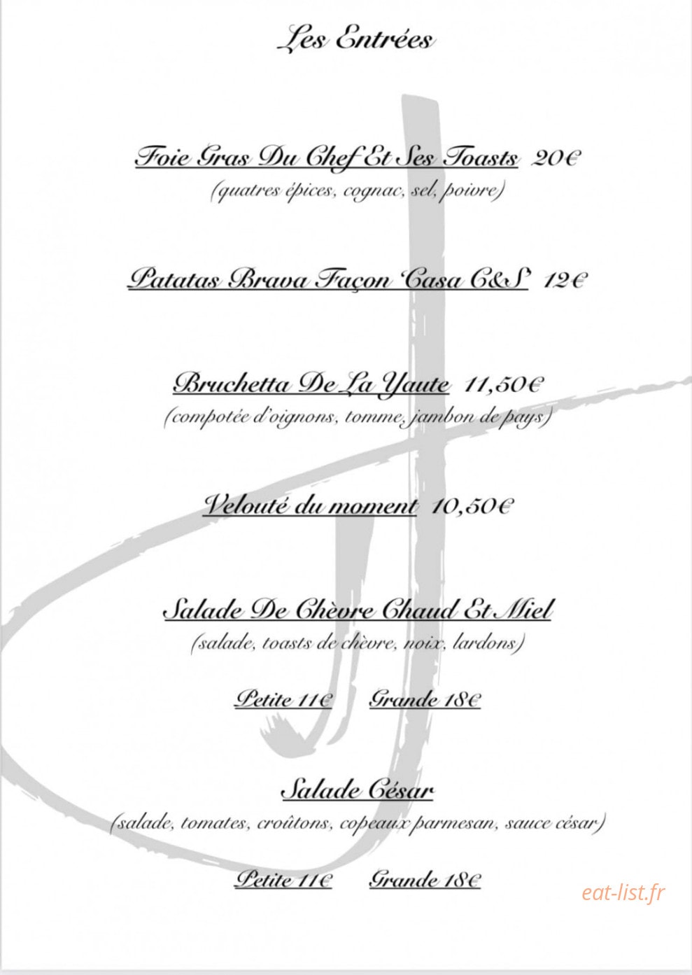 La jolie cour — carte page 1