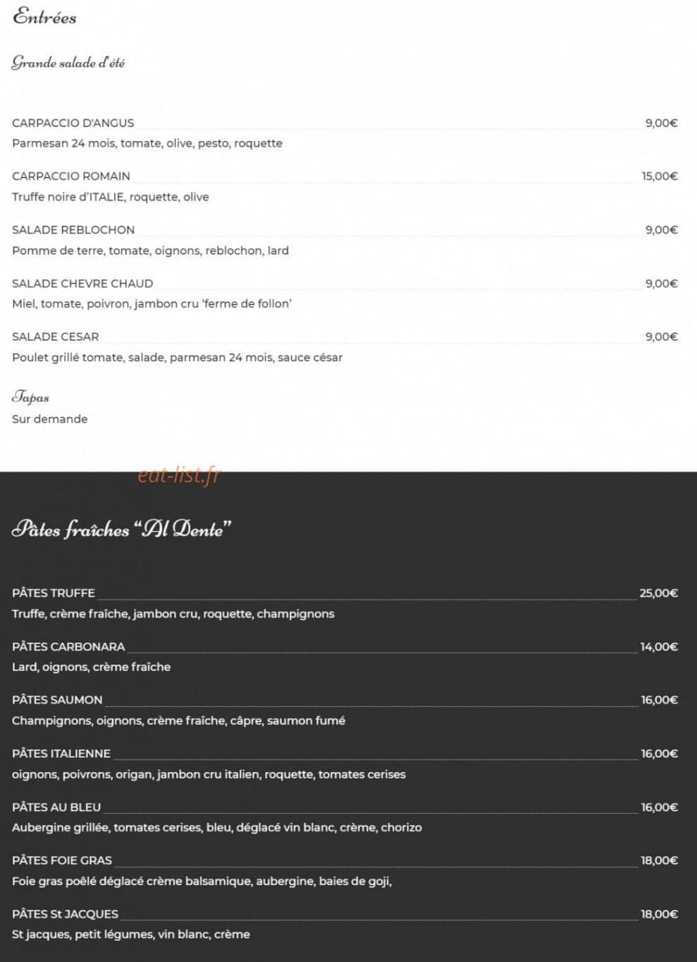 Le Cosy 1.0 — carte page 1