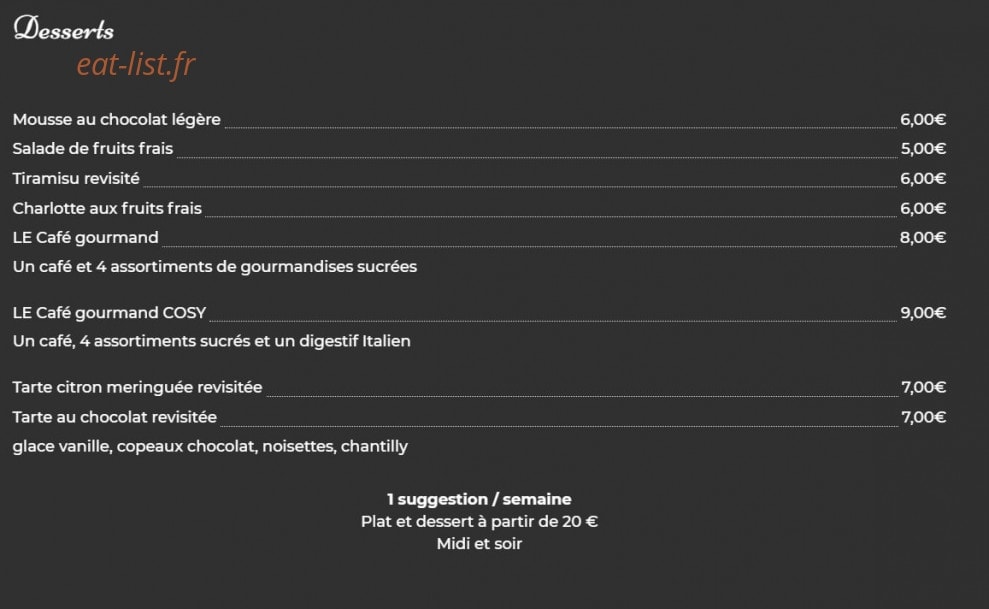 Le Cosy 1.0 — carte page 5