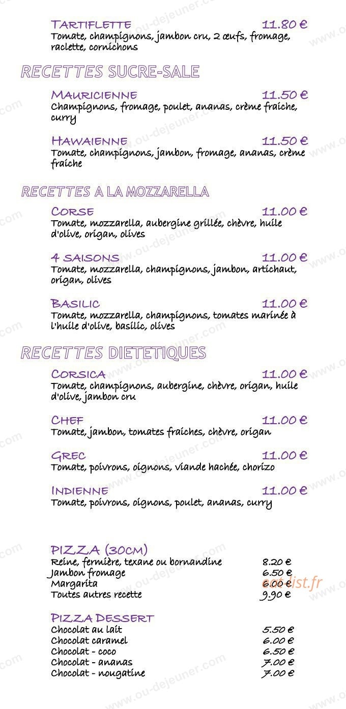 Pizza Contact — carte page 3