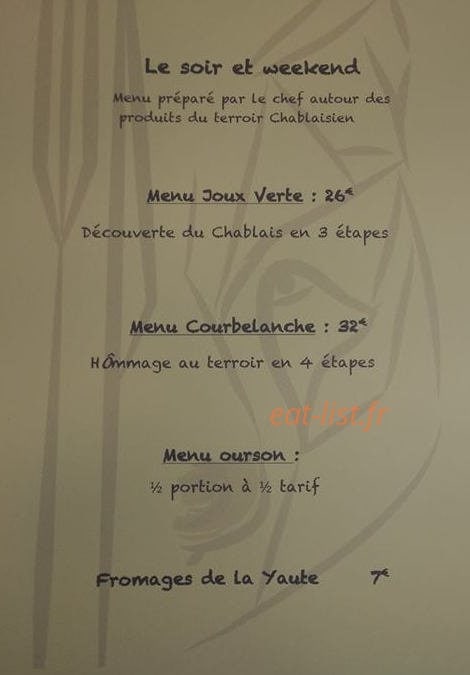 Ôberge de Bounavô — carte page 2