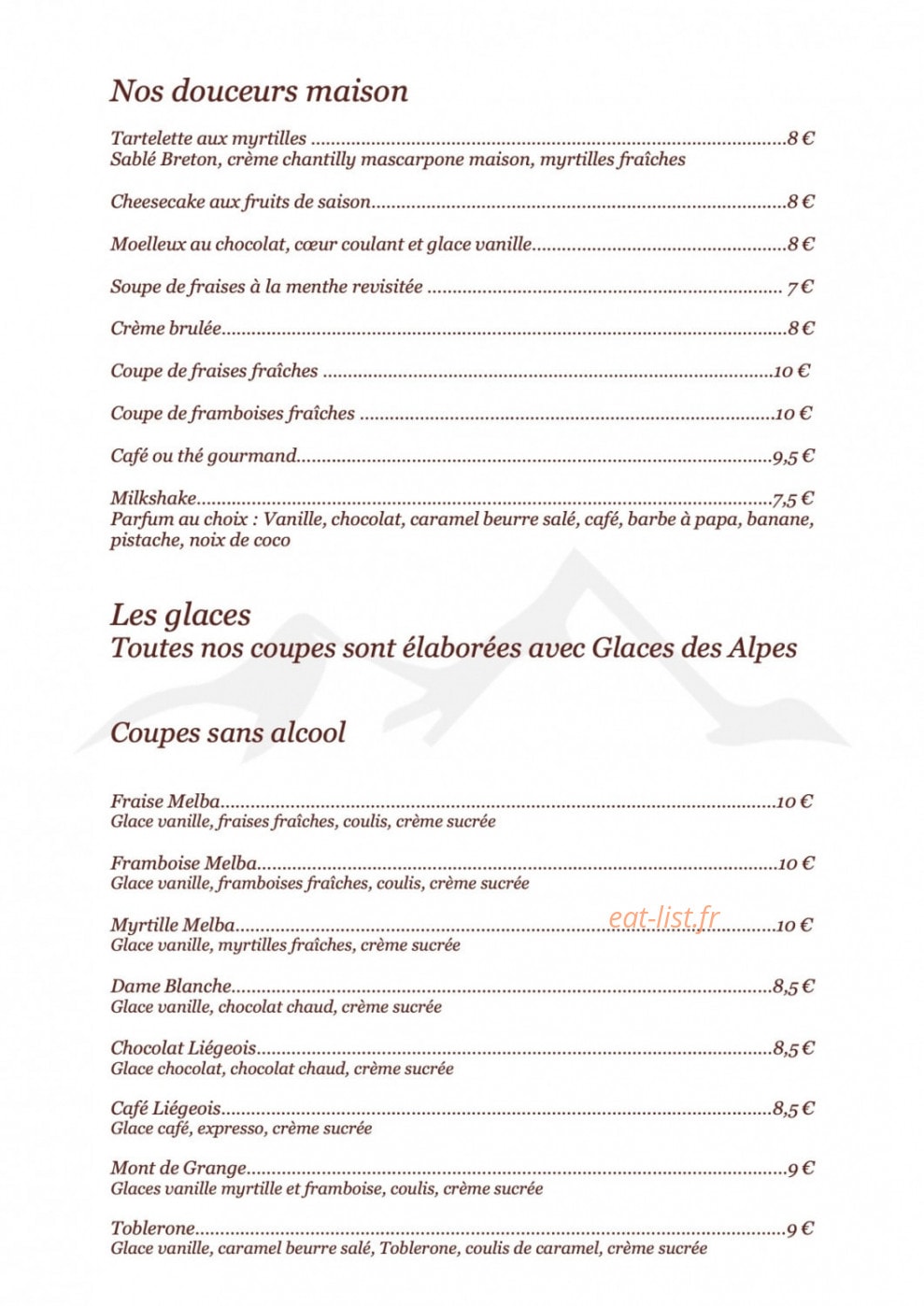 Le Clos Savoyard — carte page 3