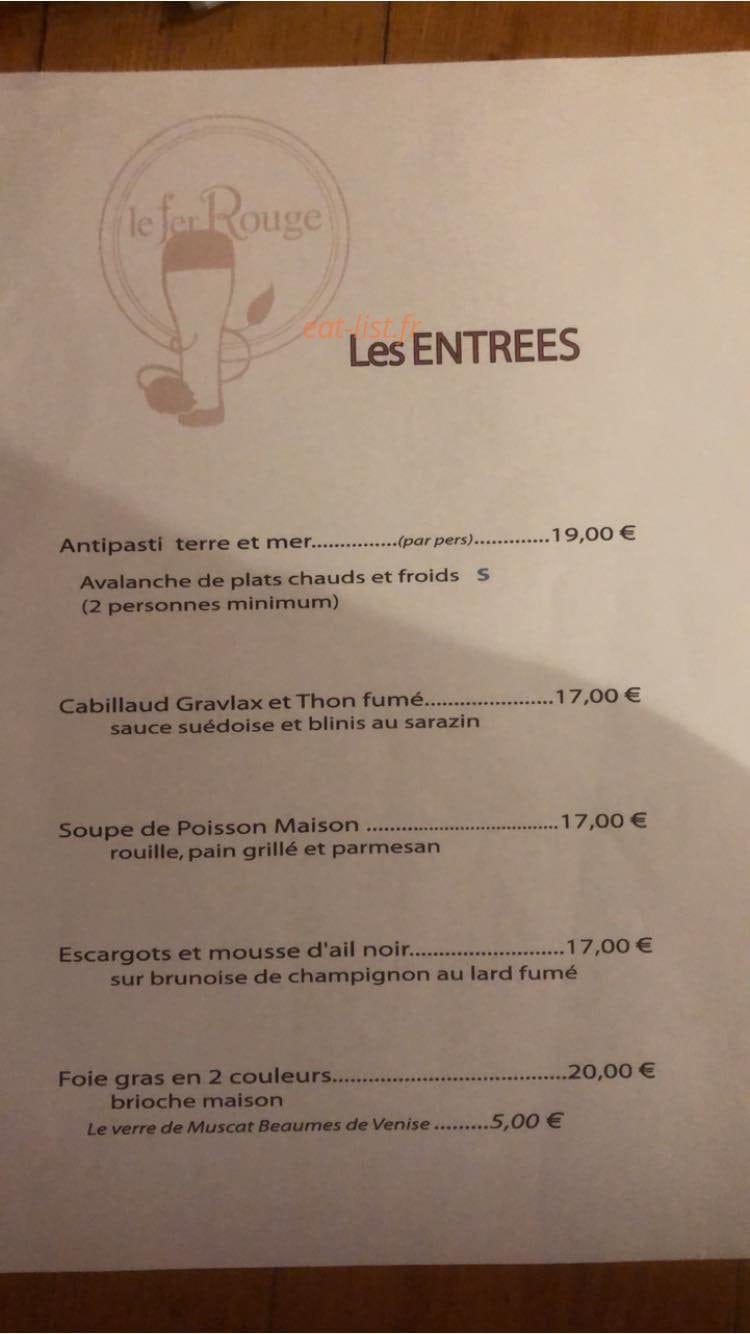 Le Fer Rouge — carte page 1