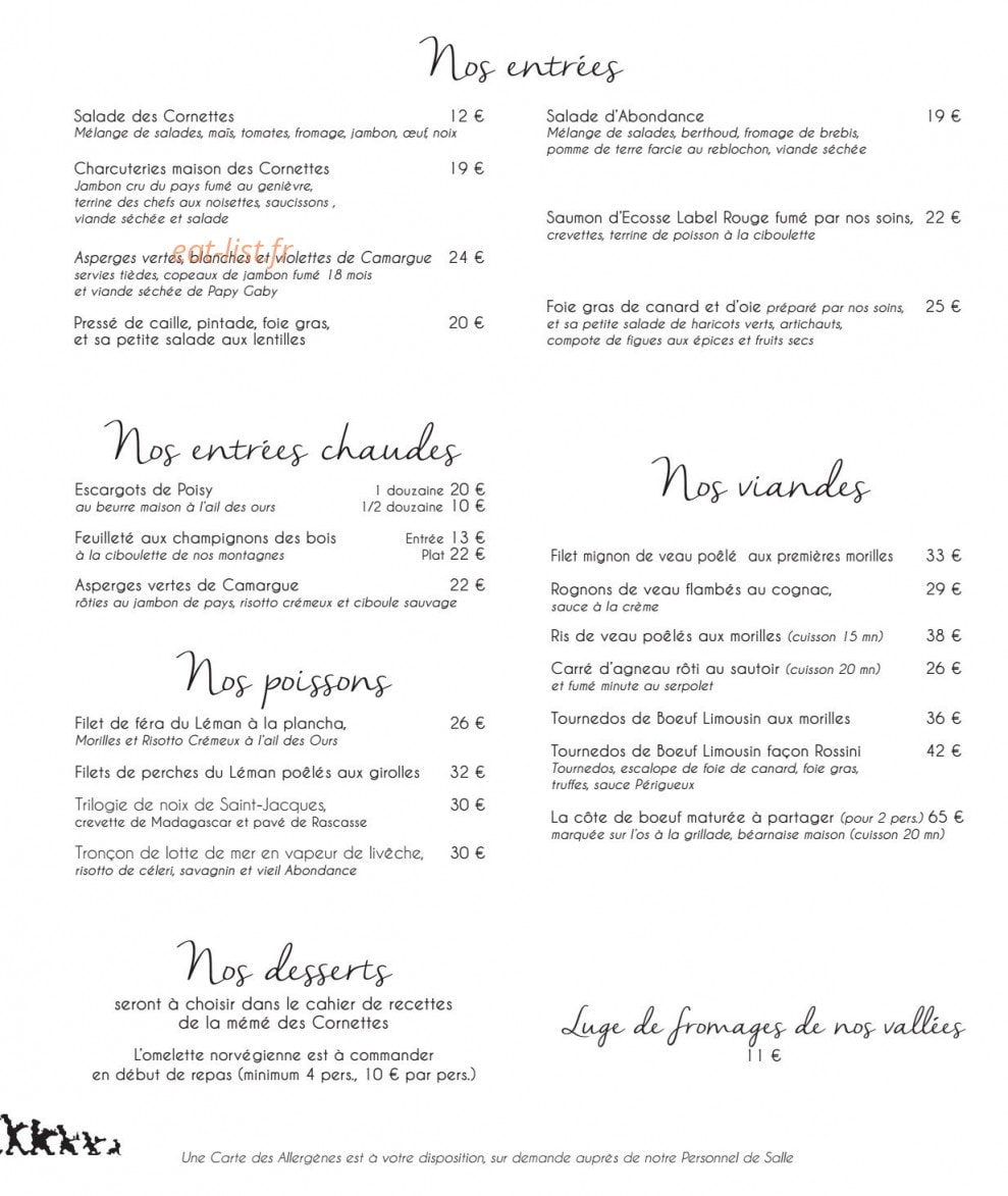 Les Cornettes — carte page 3