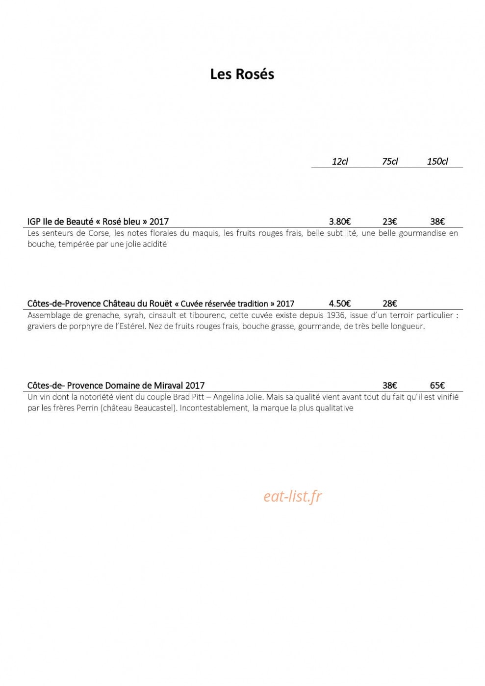 Petit Cochon — carte page 11