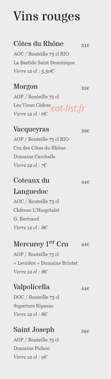 Café Cuisine — carte page 6