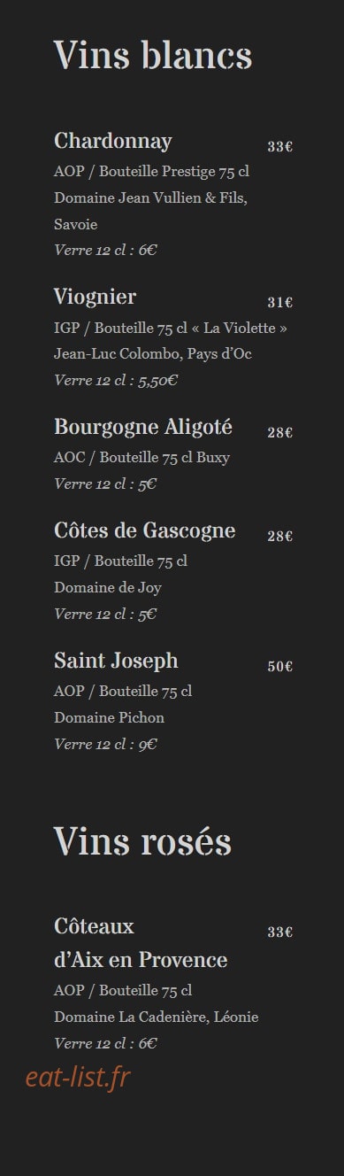 Café Cuisine — carte page 5