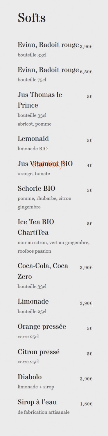 Café Cuisine — carte page 4