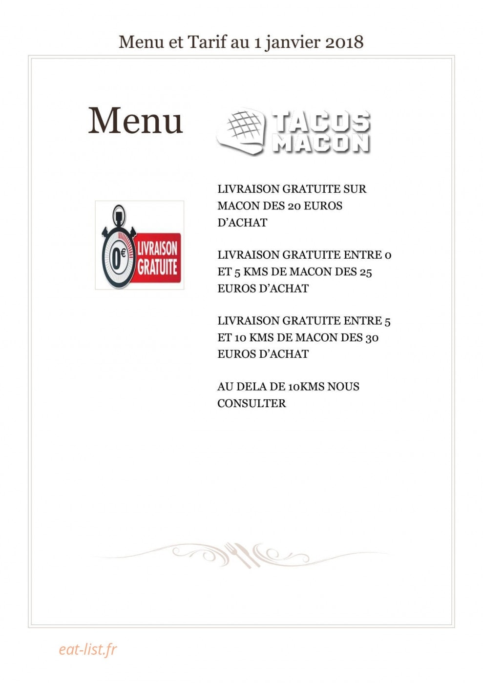 Tacos Macon — carte page 8