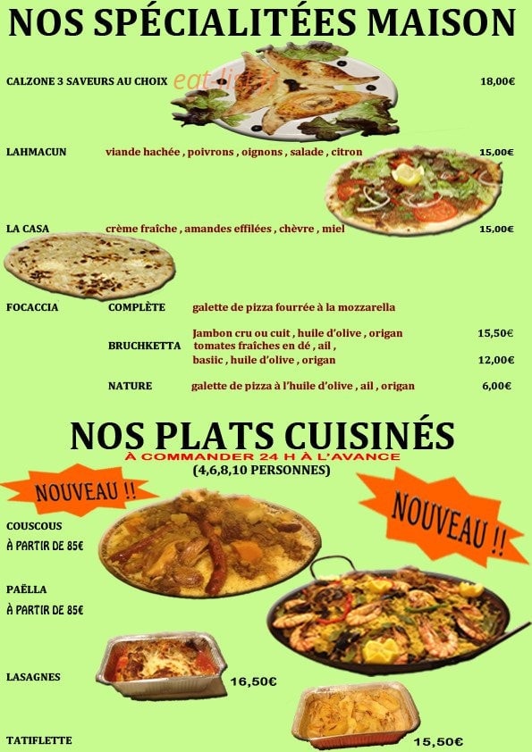 Point Pizza — carte page 3