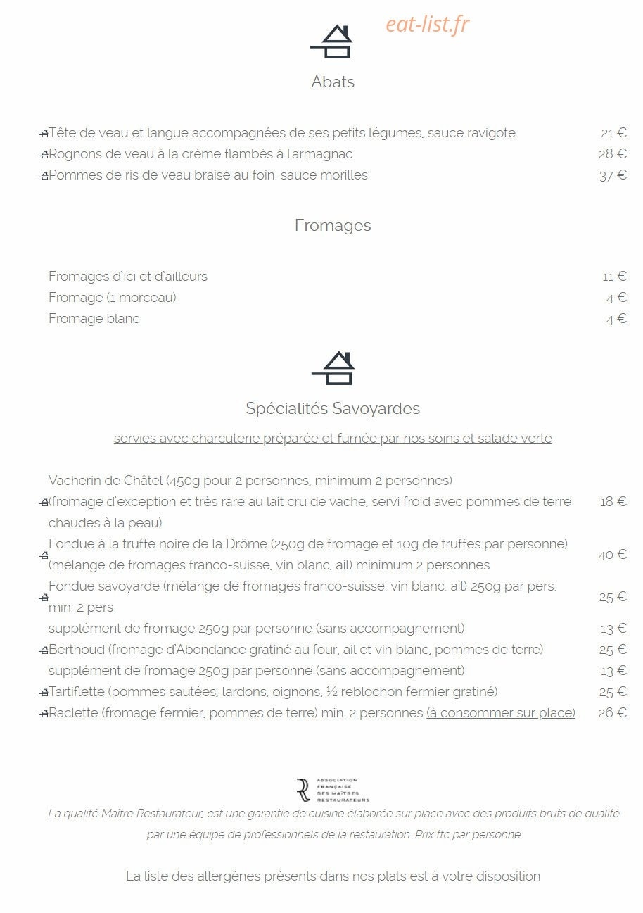 Fleur de Neige — carte page 2