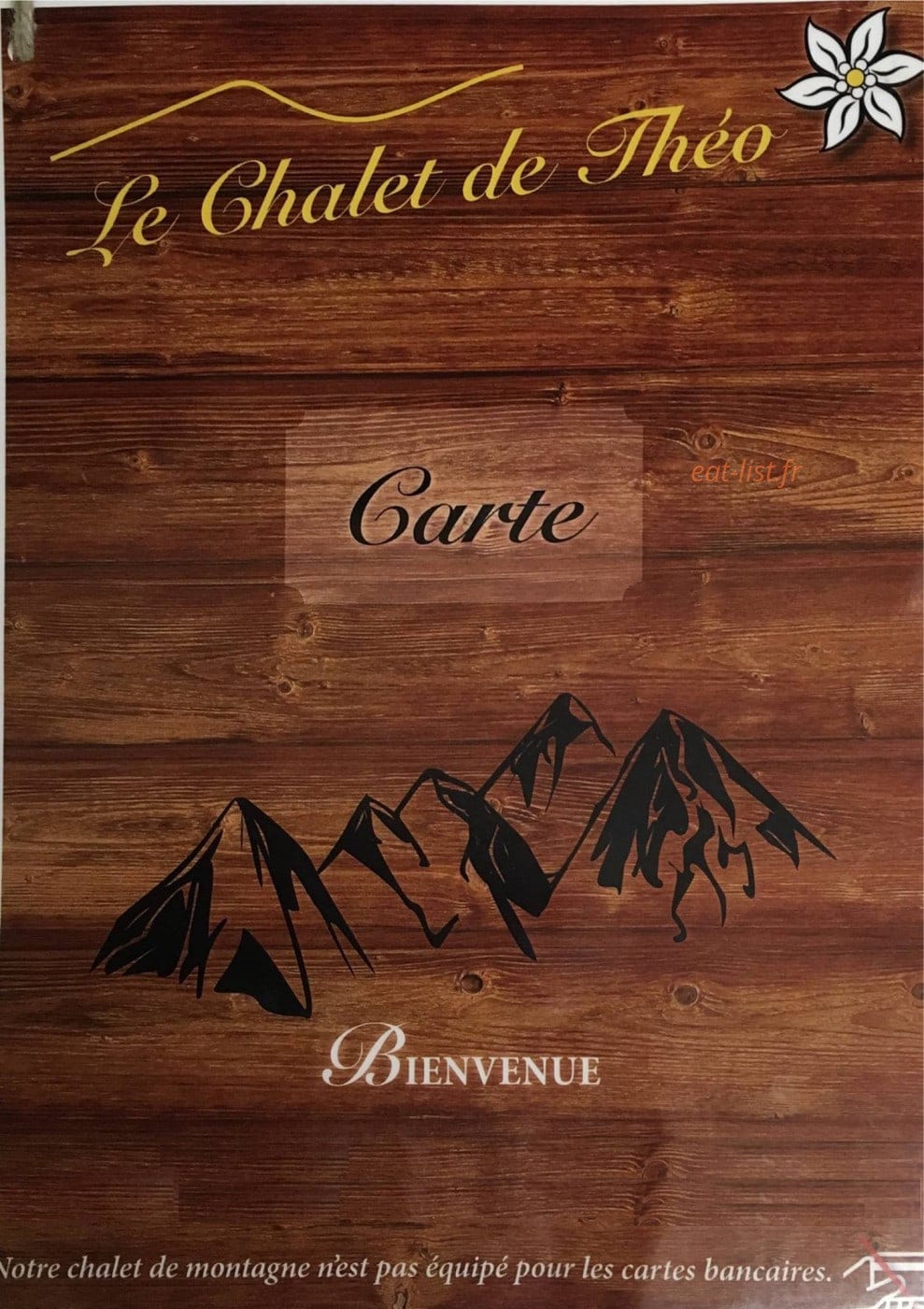 Le Chalet de Théo — carte page 1