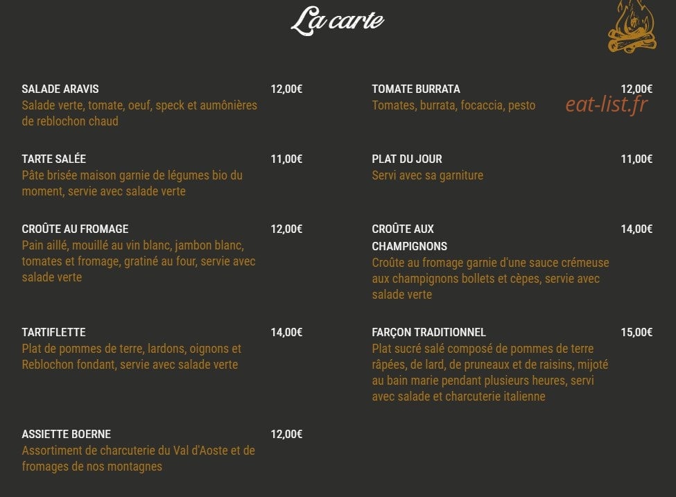 La Boerne — carte page 1